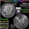 Image 1 : ***Auction Highlight*** 1885-s Morgan Dollar $1 Graded Select Unc PL By USCG (fc)