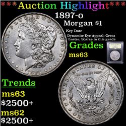 ***Auction Highlight*** 1897-o Morgan Dollar $1 Graded Select Unc By USCG (fc)