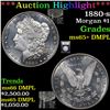 Image 1 : ***Auction Highlight*** 1880-s Morgan Dollar $1 Graded GEM+ DMPL BY USCG (fc)