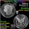 Image 1 : ***Auction Highlight*** 1881-s Morgan Dollar $1 Graded Choice Unc+ DMPL BY USCG (fc)