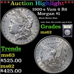 ***Auction Highlight*** 1900-s Vam 6 I3 R6 Morgan Dollar $1 Graded Select Unc BY USCG (fc)