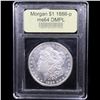 Image 4 : ***Auction Highlight*** 1886-p Morgan Dollar $1 Graded Choice Unc DMPL BY USCG (fc)