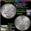 Image 1 : ***Auction Highlight*** 1904-p Rainbow Toned Vam 1B 'Spiked Neck' R5 Morgan Dollar 1 Graded Choice+ 