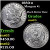 Image 1 : 1880-o Morgan Dollar $1 Grades Select Unc