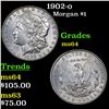 Image 1 : 1902-o Morgan Dollar $1 Grades Choice Unc