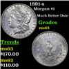 Image 1 : 1891-s Morgan Dollar $1 Grades Select Unc