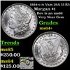 Image 1 : 1884-o /o Vam 29A I3 R5 Morgan Dollar $1 Grades Choice+ Unc
