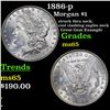 Image 1 : 1886-p Morgan Dollar $1 Grades GEM Unc