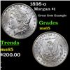 Image 1 : 1898-o Morgan Dollar $1 Grades GEM Unc