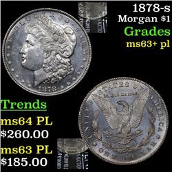 1878-s Morgan Dollar $1 Grades Select Unc+ PL