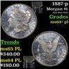 Image 1 : 1887-p Morgan Dollar $1 Grades Choice Unc+ PL
