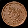 Image 2 : 1855 Braided Hair Half Cent 1/2c Grades Select Unc BN
