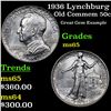 Image 1 : 1936 Lynchburg Old Commem Half Dollar 50c Grades GEM Unc