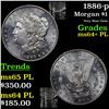 Image 1 : 1886-p Morgan Dollar $1 Grades Choice Unc+ PL