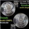 Image 1 : 1880-s /s vam 32 Morgan Dollar $1 Grades Select Unc DMPL