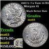 Image 1 : 1897/1--7-s Vam 14 R5 Morgan Dollar $1 Grades Select Unc