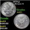 Image 1 : 1879-p Morgan Dollar $1 Grades Select+ Unc