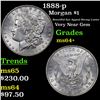 Image 1 : 1888-p Morgan Dollar $1 Grades Choice+ Unc