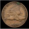 Image 2 : 1858 LL Flying Eagle Cent 1c Grades vf++