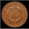 Image 3 : 1869 Two Cent Piece 2c Grades Choice AU
