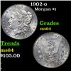 Image 1 : 1902-o Morgan Dollar $1 Grades Choice Unc