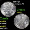 Image 1 : 1887-p Morgan Dollar $1 Grades Select Unc