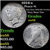 Image 1 : 1924-s Peace Dollar $1 Grades Choice AU/BU Slider