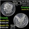Image 1 : 1878-s vam 101 I2 R5 Morgan Dollar $1 Grades Choice Unc PL