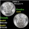 Image 1 : 1884-o Morgan Dollar $1 Grades Choice Unc