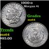 Image 1 : 1900-o Morgan Dollar $1 Grades Choice Unc