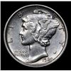 Image 2 : 1920-p Mercury Dime 10c Grades Select Unc