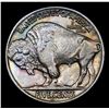 Image 3 : 1938-d/d Rainbow Toned Buffalo Nickel 5c Grades Choice+ Unc