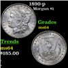 Image 1 : 1890-p Morgan Dollar $1 Grades Choice Unc