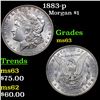 Image 1 : 1883-p Morgan Dollar $1 Grades Select Unc