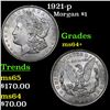Image 1 : 1921-p Morgan Dollar $1 Grades Choice+ Unc