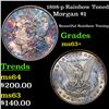 Image 1 : 1898-p Rainbow Toned Morgan Dollar $1 Grades Select+ Unc