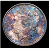 Image 2 : 1898-p Rainbow Toned Morgan Dollar $1 Grades Select+ Unc