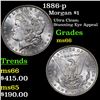 Image 1 : 1886-p Morgan Dollar $1 Grades GEM+ Unc