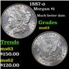 Image 1 : 1887-o Morgan Dollar $1 Grades Select Unc