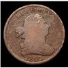 Image 2 : 1803 Draped Bust Half Cent 1/2c Grades vg+