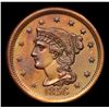 Image 2 : 1856 N4 Braided Hair Large Cent 1c Grades Select Unc