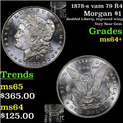 1878-s vam 79 R4 Morgan Dollar $1 Grades Choice+ Unc