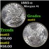 Image 1 : 1885-o Morgan Dollar $1 Grades Select Unc