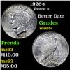 Image 1 : 1926-s Peace Dollar $1 Grades Select Unc