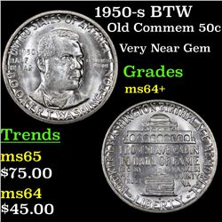 1950-s BTW Old Commem Half Dollar 50c Grades Choice+ Unc