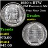Image 1 : 1950-s BTW Old Commem Half Dollar 50c Grades Choice+ Unc