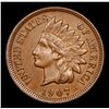 Image 2 : 1907 Indian Cent 1c Grades Choice AU