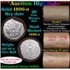 Image 1 : Full solid key date 1896-o Morgan silver dollar roll, 20 coins