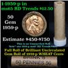 Image 1 : Uncirculated 1c orig shotgun roll, 1959-p  In Old Brinks wrapper