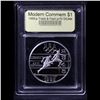 Image 2 : Proof 1995-P Olympics Track & Field Modern Commem Dollar $1 Graded GEM++ Proof Deep Cameo by USCG